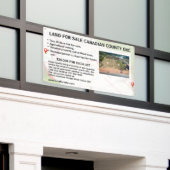 Customize Land Lot Property For Sale Logo Agent  Banner (Äußeres Gebäude)