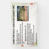 Customize Land Lot Property For Sale Logo Agent Banner (Vertikal)