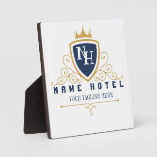Customize Luxury hotel business company LOGO Fotoplatte