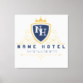 Customize Luxury hotel business company LOGO Leinwanddruck (Vorderseite)