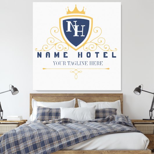 Customize Luxury hotel business company LOGO Leinwanddruck (Insitu (Schlafzimmer))