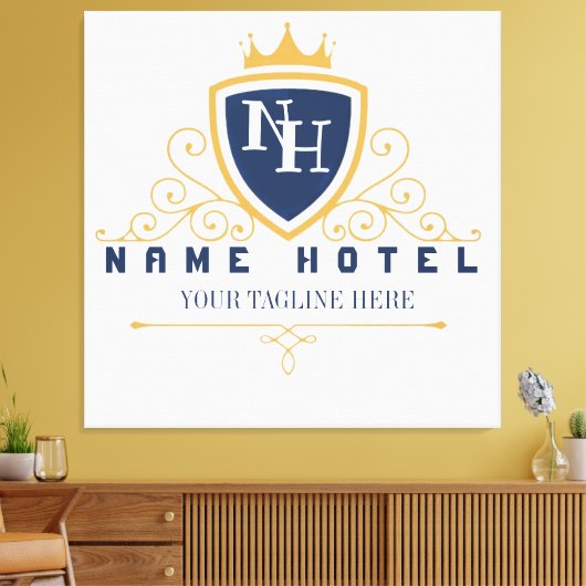 Customize Luxury hotel business company LOGO Leinwanddruck (Insitu (Wohnzimmer))