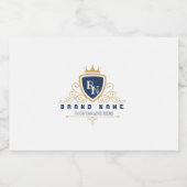 Customize Luxury hotel business or restaurant logo Alkoholflaschenetikett (Einzelnes Label)