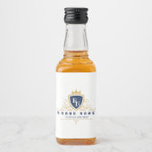 Customize Luxury hotel business or restaurant logo Alkoholflaschenetikett (Vorderseite)