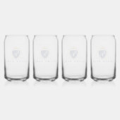 Customize Luxury hotel business or restaurant logo Dosenglas (Hinten)