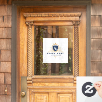 Customize Luxury hotel business or restaurant logo Fensteraufkleber