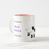 Customize Me - Kinderkrippe-Hirtenmädchen Zweifarbige Tasse (Vorderseite Links)