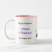 Customize Me - Kinderkrippe-Hirtenmädchen Zweifarbige Tasse (Links)