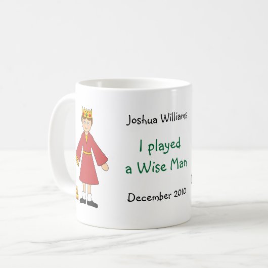 Customize Me - Kinderkrippen King / Wise Man Kaffeetasse (Vorderseite Links)