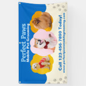 Customize Mobile Pet Grooming Promotional Fence Banner (Vertikal)
