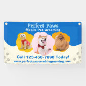 Customize Mobile Pet Grooming Promotional Fence Banner (Horizontal)