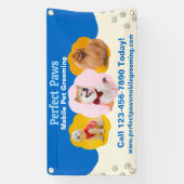 Customize Mobile Pet Grooming Promotional Fence Banner (Vertikal)