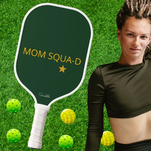 Customize Mom Squad Pickleball Cute Cool Name Gift Schläger