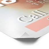 Customize Now Hiring Nail Salon Technician Pink Fotodruck (Ecke)