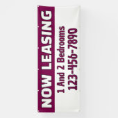Customize Now Leasing 1 And 2 Bedrooms Banner (Vertikal)