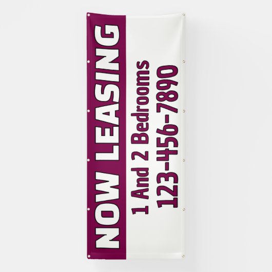Customize Now Leasing 1 And 2 Bedrooms  Banner (Vertikal)