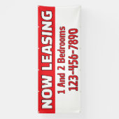 Customize Now Leasing 1 And 2 Bedrooms Banner (Vertikal)