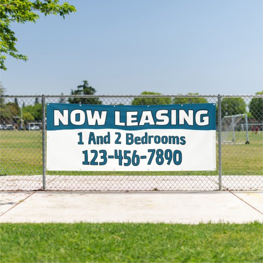 Customize Now Leasing 1 And 2 Bedrooms Banner (InSitu)
