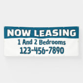 Customize Now Leasing 1 And 2 Bedrooms Banner (Horizontal)