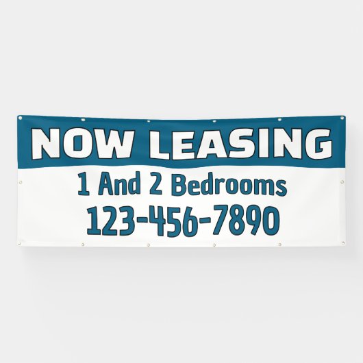 Customize Now Leasing 1 And 2 Bedrooms  Banner (Horizontal)