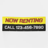 Customize Now Renting Large Banner (Horizontal)