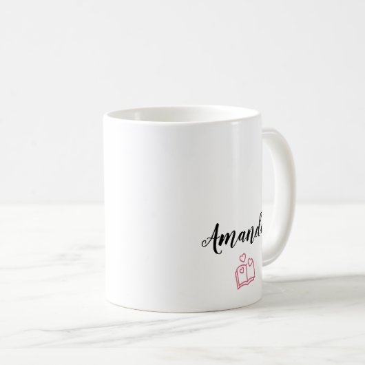 Customize personalized name teacher mug kaffeetasse (VorderseiteRechts)