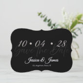 Customize  Personalized Save the Date (Stehend Vorderseite)