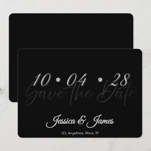Customize  Personalized Save the Date (Vorne/Hinten)