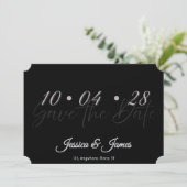 Customize  Personalized Save the Date (Stehend Vorderseite)