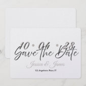 Customize  Personalized Save the Date (Vorne/Hinten)