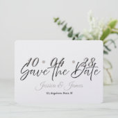 Customize  Personalized Save the Date (Stehend Vorderseite)