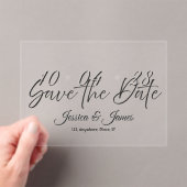 Customize  Personalized Save the Date Acryleinladungen (Insitu (Handheld))