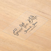 Customize  Personalized Save the Date Acryleinladungen (Ablage )