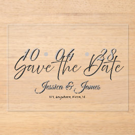 Customize  Personalized Save the Date Acryleinladungen