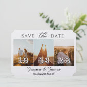Customize Photo Personalized Save the Date (Stehend Vorderseite)