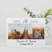 Customize Photo Personalized Save the Date (Stehend Vorderseite)