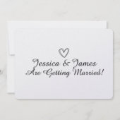 Customize Photo Personalized Save the Date (Rückseite)