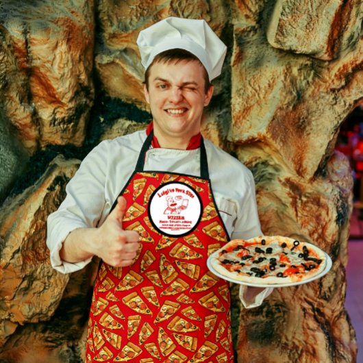 Customize Pizza Restaurant Detailed Pizza Chef  Schürze