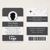 Customize plastic employee ID card (Vorne & Hinten)