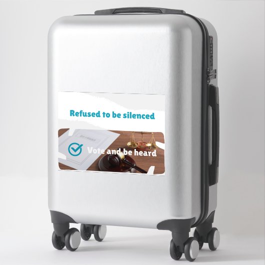 Customize Poll/ Vote/ Petition Aufkleber (Koffer)