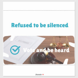 Customize Poll/ Vote/ Petition Aufkleber