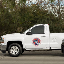 Customize Red White Blue Welding Contractor Truck