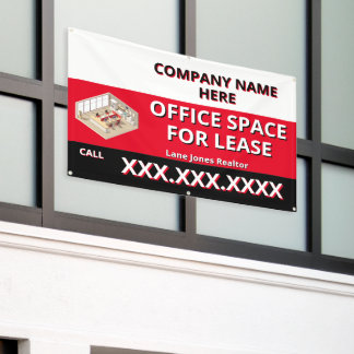 Customize Retail Space For Lease Company Logo Buil Banner