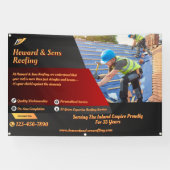 Customize Roofing Service Business Detailed Banner (Horizontal)