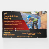Customize Roofing Service Business Detailed Banner (Horizontal)