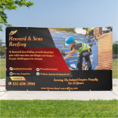 Customize Roofing Service Business Detailed Banner (Außenbereich)