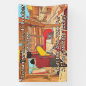 Customize Saw Log To Lumber Service Sign Banner (Vertikal)