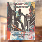 Customize Skateboard Shop Graphic Art Front Fensteraufkleber (Blatt 2)