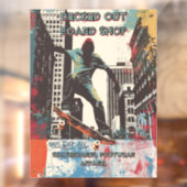 Customize Skateboard Shop Graphic Art Front Fensteraufkleber (Blatt 2)