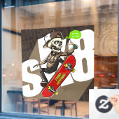 Customize Skateboard Shop Promotional Front Fensteraufkleber (Café-Fenster)